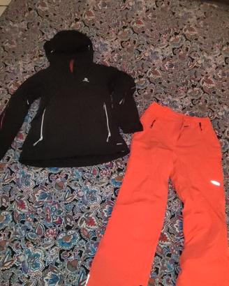 Pantalone sci donna color salmone taglia S