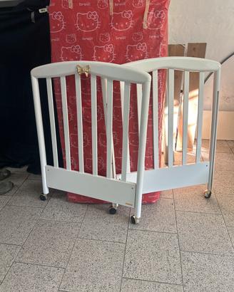 Lettino neonato bianco laccato