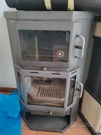 Stufa a legna con forno