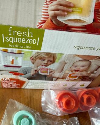 Squeeze station per alimenti