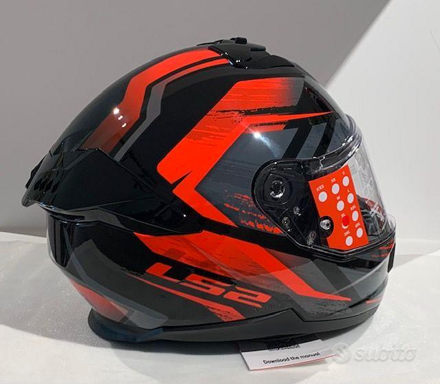 Casco Integrale Ls2 FF808 Stream II Fury Nero Rosso