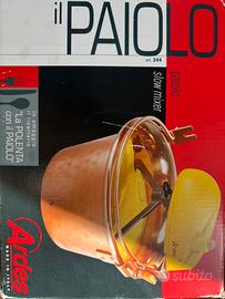 Paiolo in rame con slow mixer elettrico