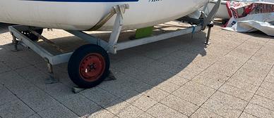 Carrello barca da cantiere