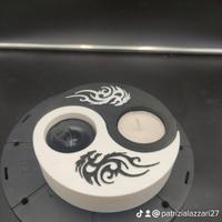 Porta candele tea light yin yang