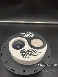 Porta candele tea light yin yang