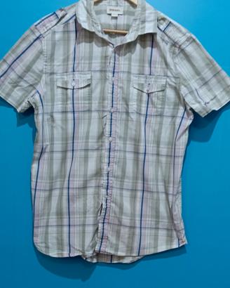 camicia uomo diesel a quadri taglia XL 