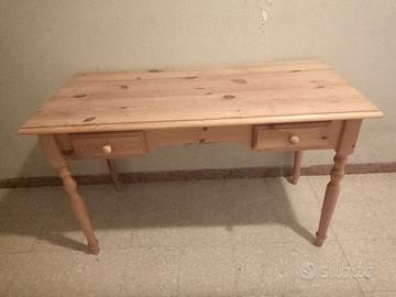 Tavolino rustico in legno 1,70x50x70 circa