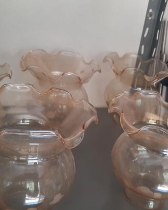 n 5 globi lampadario vintage  anni 70
