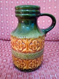 Vaso in ceramica smaltata artistica