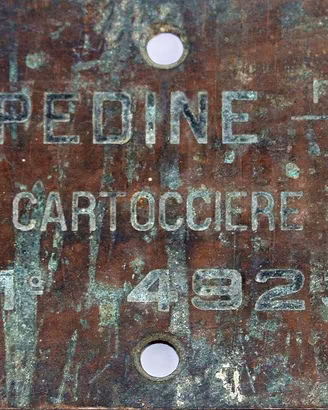 Rara Targa metallo Regia Marina TORPEDINE m.a 1912