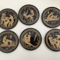 SOTTOBICCHIERI DISEGNI GRECI