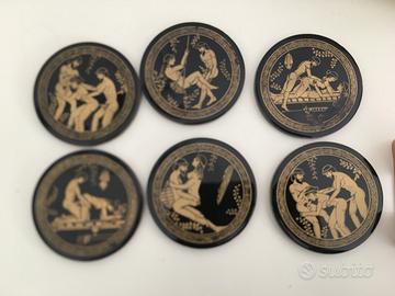 SOTTOBICCHIERI DISEGNI GRECI