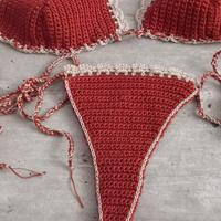 Costume uncinetto fatto a mano perizoma