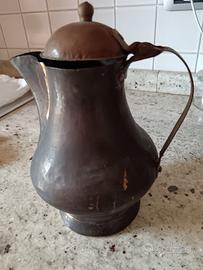 Antica Caffettiera in rame italiana 