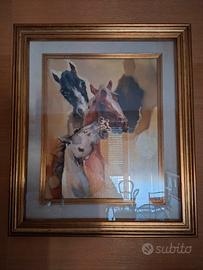 Amar Cheriet quadro con cavalli