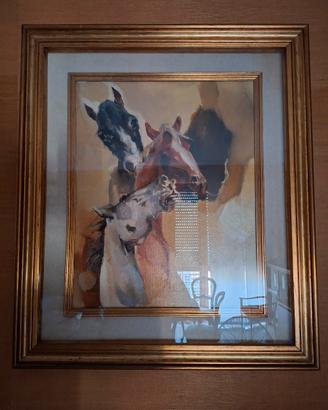 Amar Cheriet quadro con cavalli