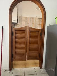 Porta saloon in legno massello