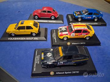 modellini alfa romeo wolkswagen