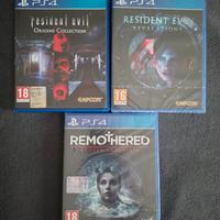 3 GIOCHI PS4 NUOVI RESIDENT EVIL x 2 + REMOTHERED