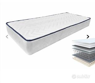 Materasso singolo con rete a doghe incorporata