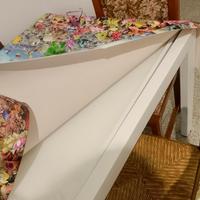 tavolo quadrato in vetro