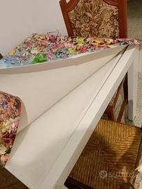 tavolo quadrato in vetro