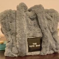 borsa in pelliccia Tote bag 
