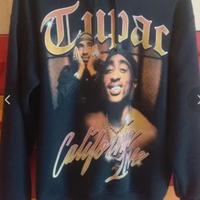 felpa tupac con cappuccio
