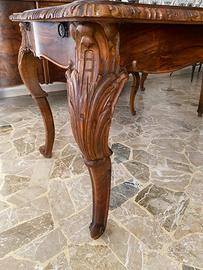 Tavolo allungabile Chippendale del 1930 e 6 sedie 