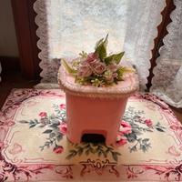 Shabby bidoncino decorato