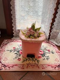 Shabby bidoncino decorato