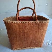 Borsa spiaggia in paglia