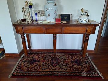 Tavolo / Consolle antica in legno con allunghe