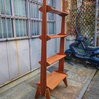 Libreria Vintage Bifacciale in Teak - stile Albini