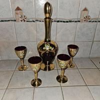 Servizio da quattro di liquore di Murano