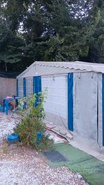 roulotte con veranda e casetta bungalow 