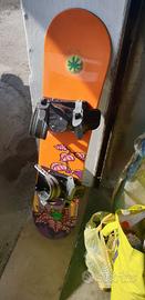tavola snowboard ragazzo 107 con attacchi