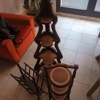 Porta oggetti porta riviste angolare