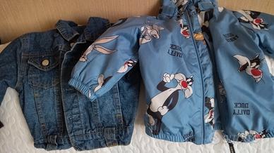 giacca bambino jeans e antivento 1 anno 