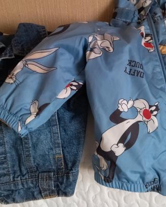 giacca bambino jeans e antivento 1 anno 