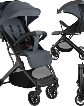Passeggino tectake Pieghevole Leggero Antracite