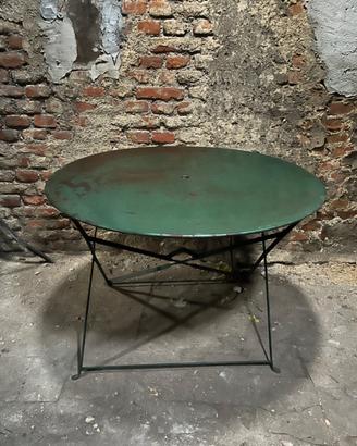Tavolo pieghevole vintage verde foresta