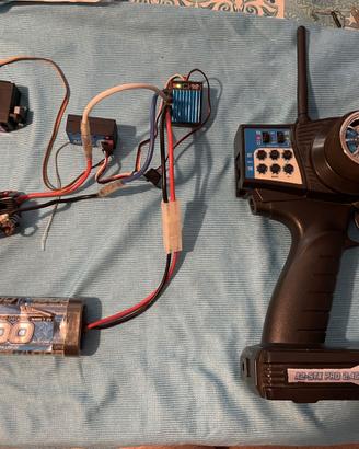 Radiocomando LRP 2.4GHz + Motore + ESC ROBITRONIC