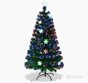 NUOVO Albero di Natale Fibra Ottica 180cm,Luci LED