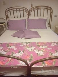 LETTO MATRIMONIALE IN FERRO BATTUTO ARTIGIANALE