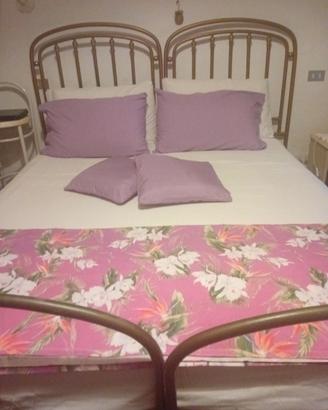 LETTO MATRIMONIALE IN FERRO BATTUTO ARTIGIANALE