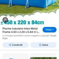 piscina rettangolare fuori terra intex