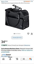 Borsa trasportino cane