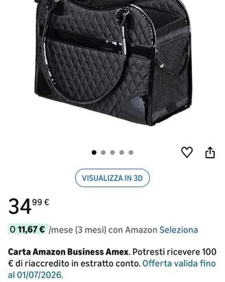 Borsa trasportino cane