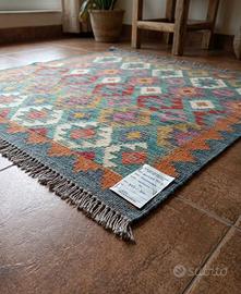 Tappeto Kilim Artigianale 100% Lana – Nuovo 